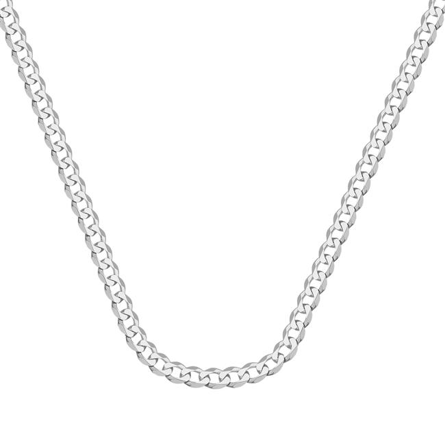 London Collection 14k White Gold Cuban Link Necklace