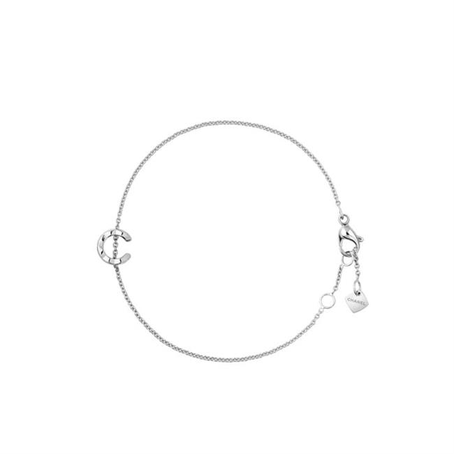 CHANEL COCO CRUSH 18k White Gold C Chain Bracelet