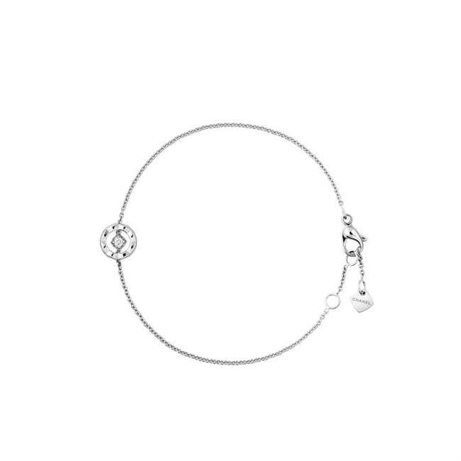 CHANEL COCO CRUSH 18k White Gold O Chain Bracelet