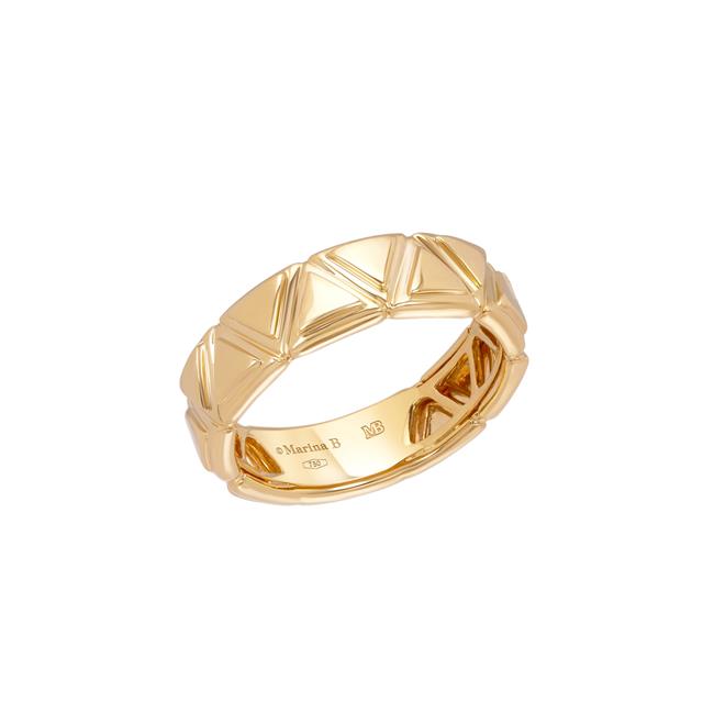 Marina B Triangoli 18k Yellow Gold Ring