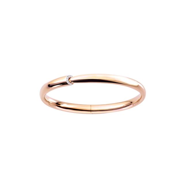 Vhernier Calla One 18k Rose Gold And Diamond Bracelet