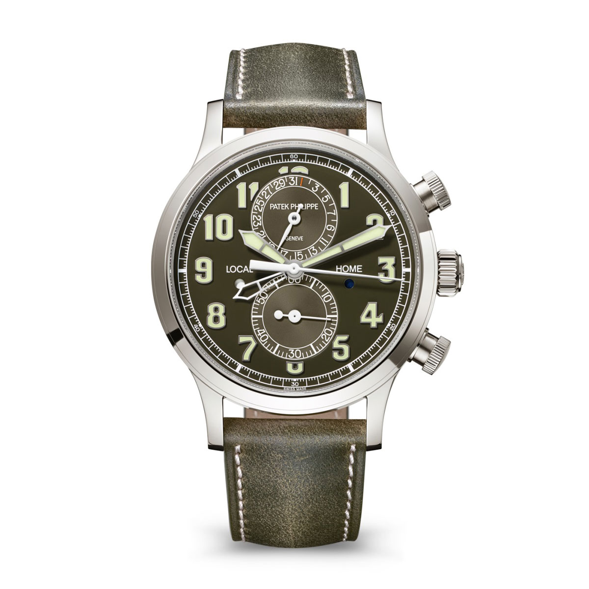 Patek Phillipe Complications 5924G Calatrava Pilot Travel Time Chronograph