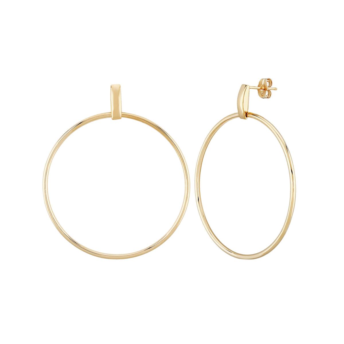 London Collection 14k Large Doorknocker Earrings