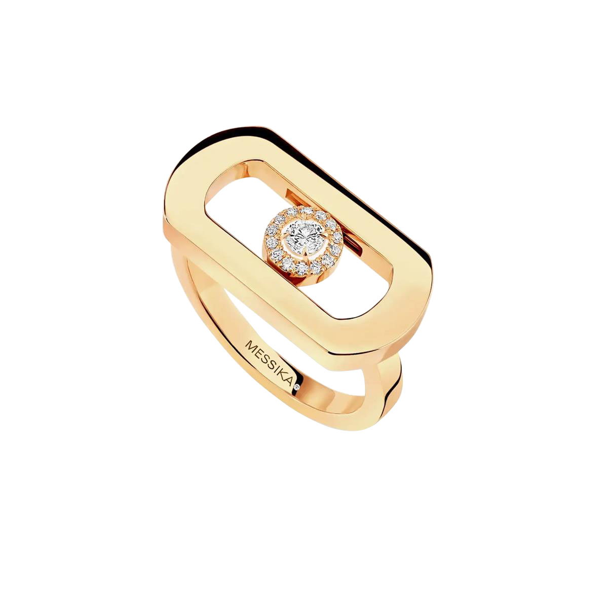 Messika Move Citizen 18k Yellow Gold Single Diamond Ring