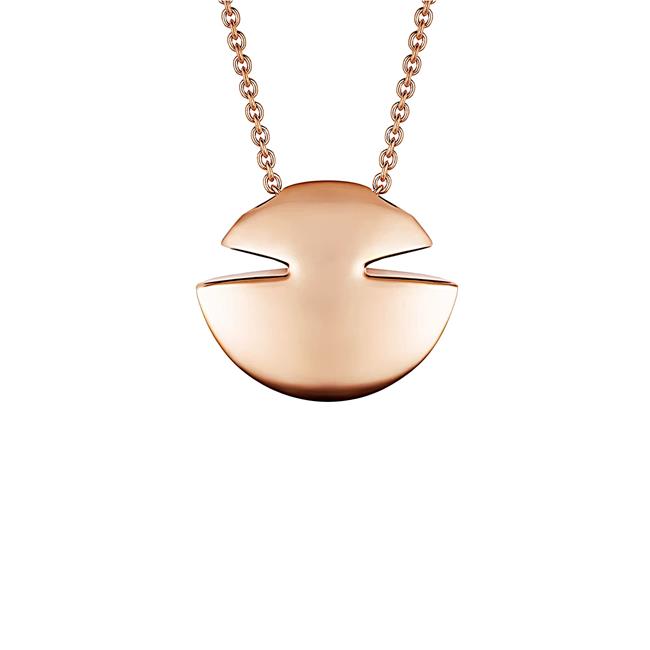 Bvlgari Cabochon 18k Rose Gold Necklace