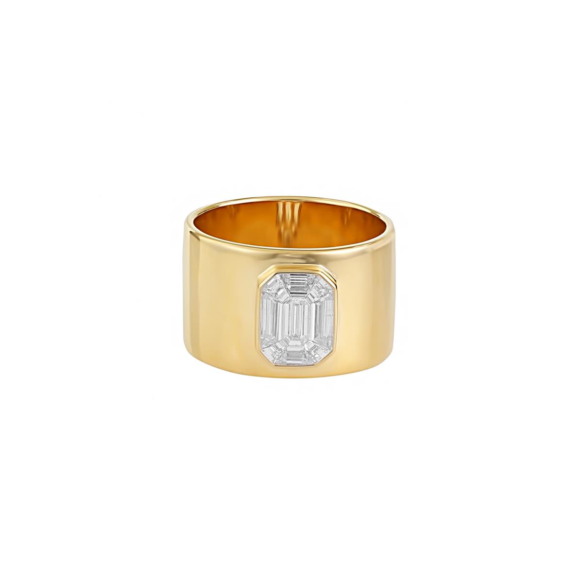 London Collection 18k Mosaic Diamond Band