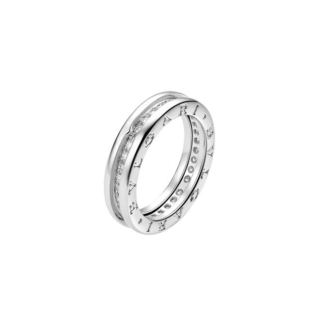 Bvlgari B.zero1 18k White Gold Diamond Ring