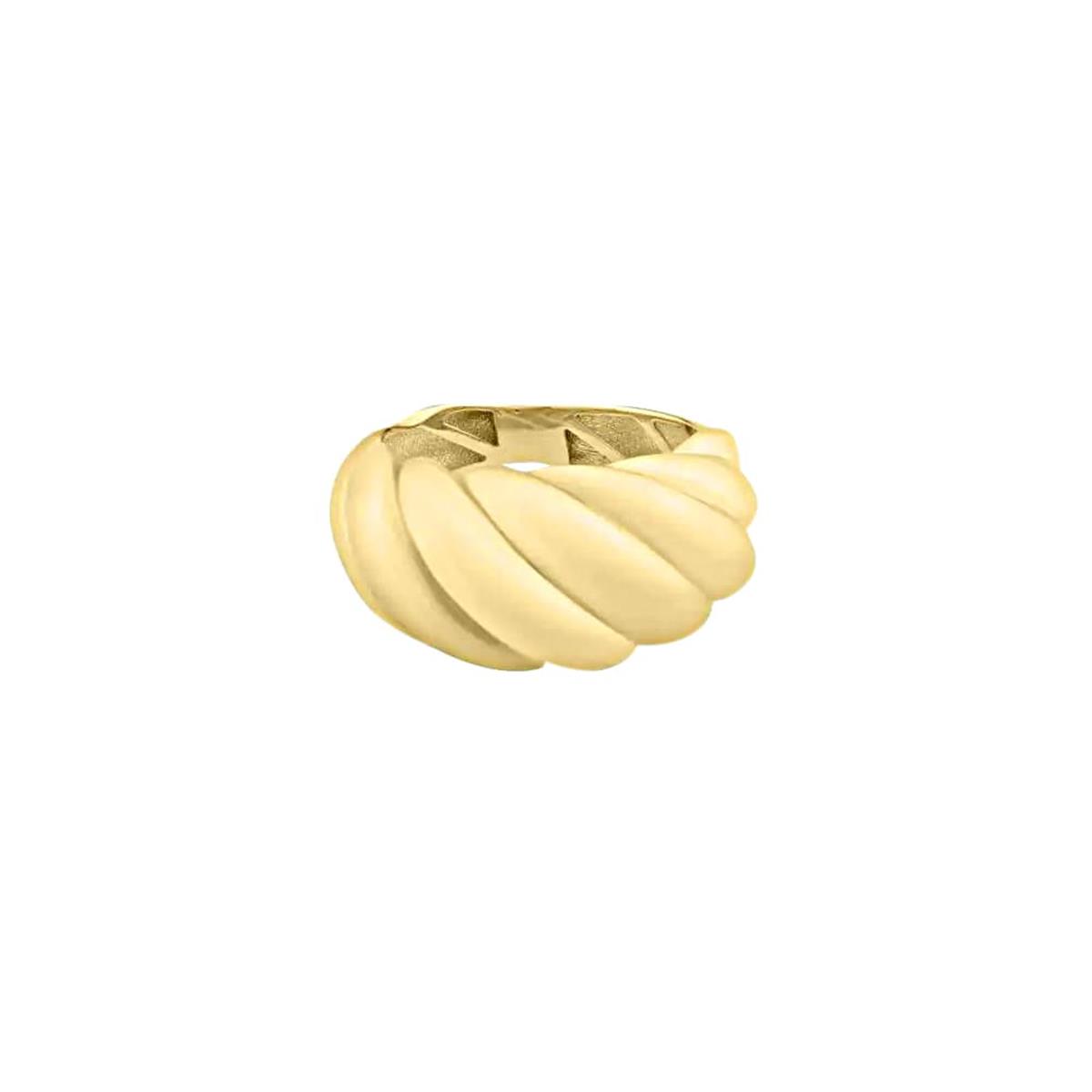 London Collection 14k Yellow Gold Shrimp Cable Twist Ring