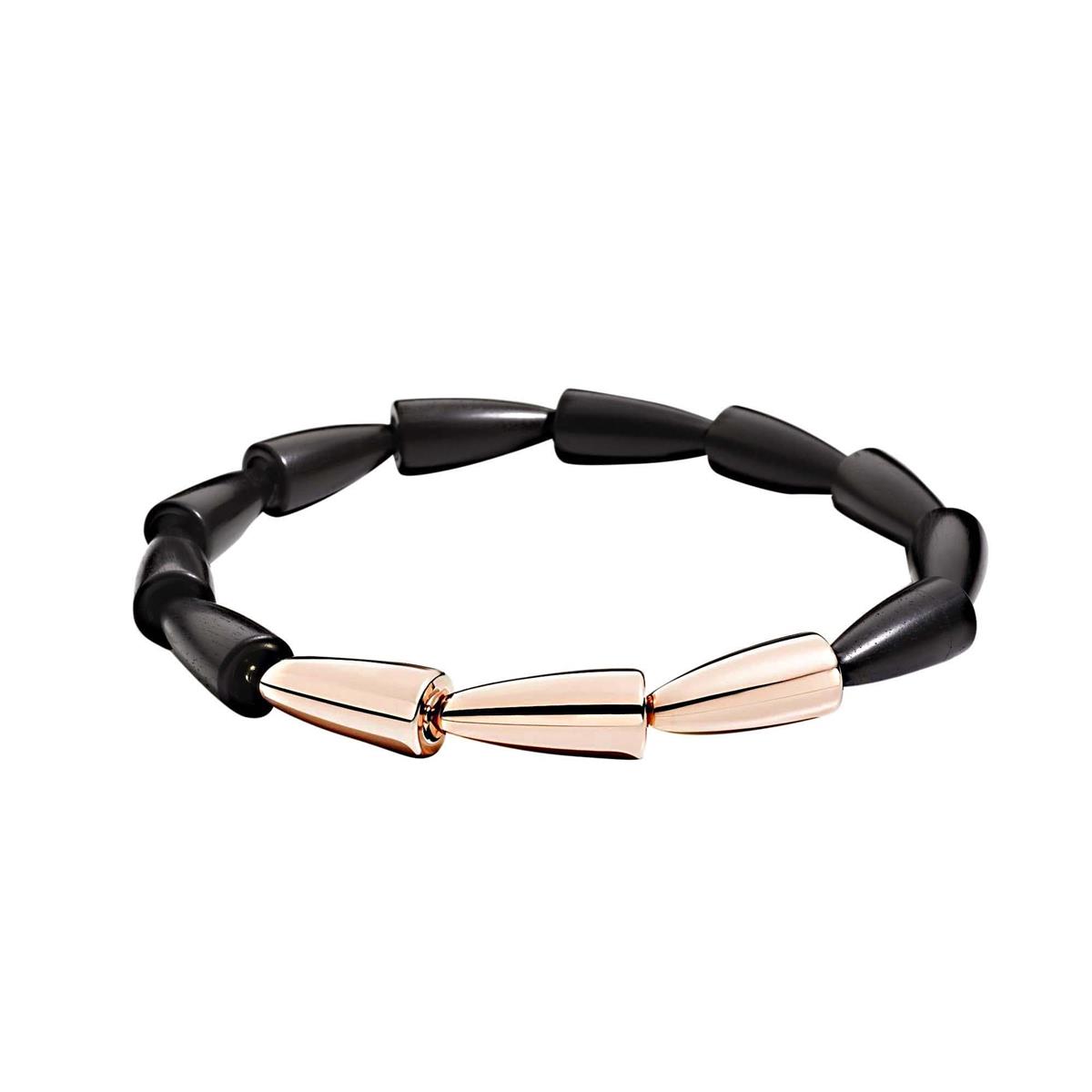 Vhernier Calla 18k Rose Gold And Ebony Necklace