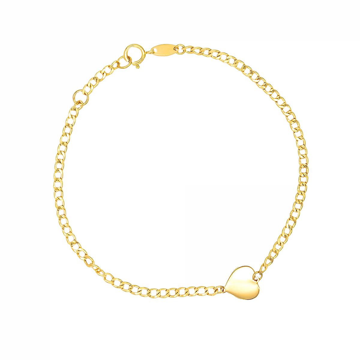 London Collection Heart Curb Link Bracelet