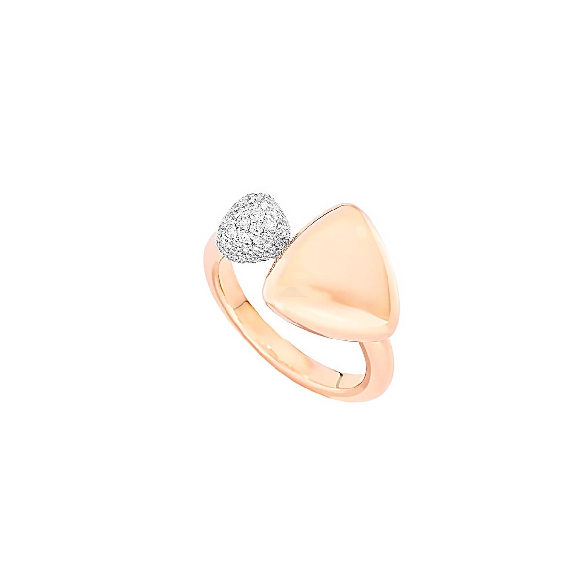 Vhernier Freccia Rose Gold and Diamond Ring