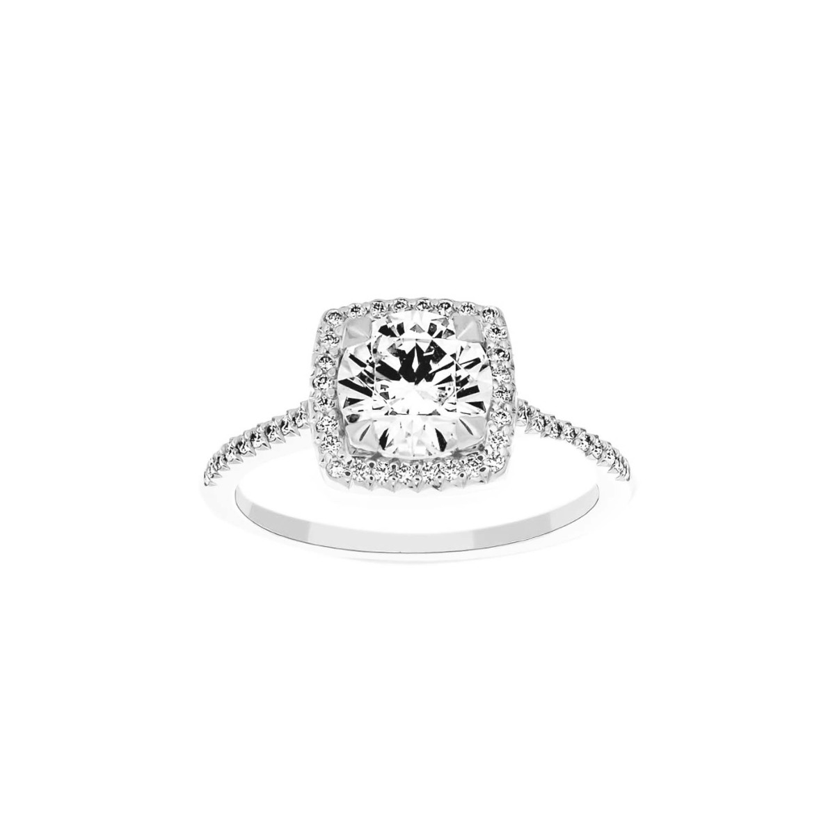 Michael B. Royal Cushion Engagement Ring