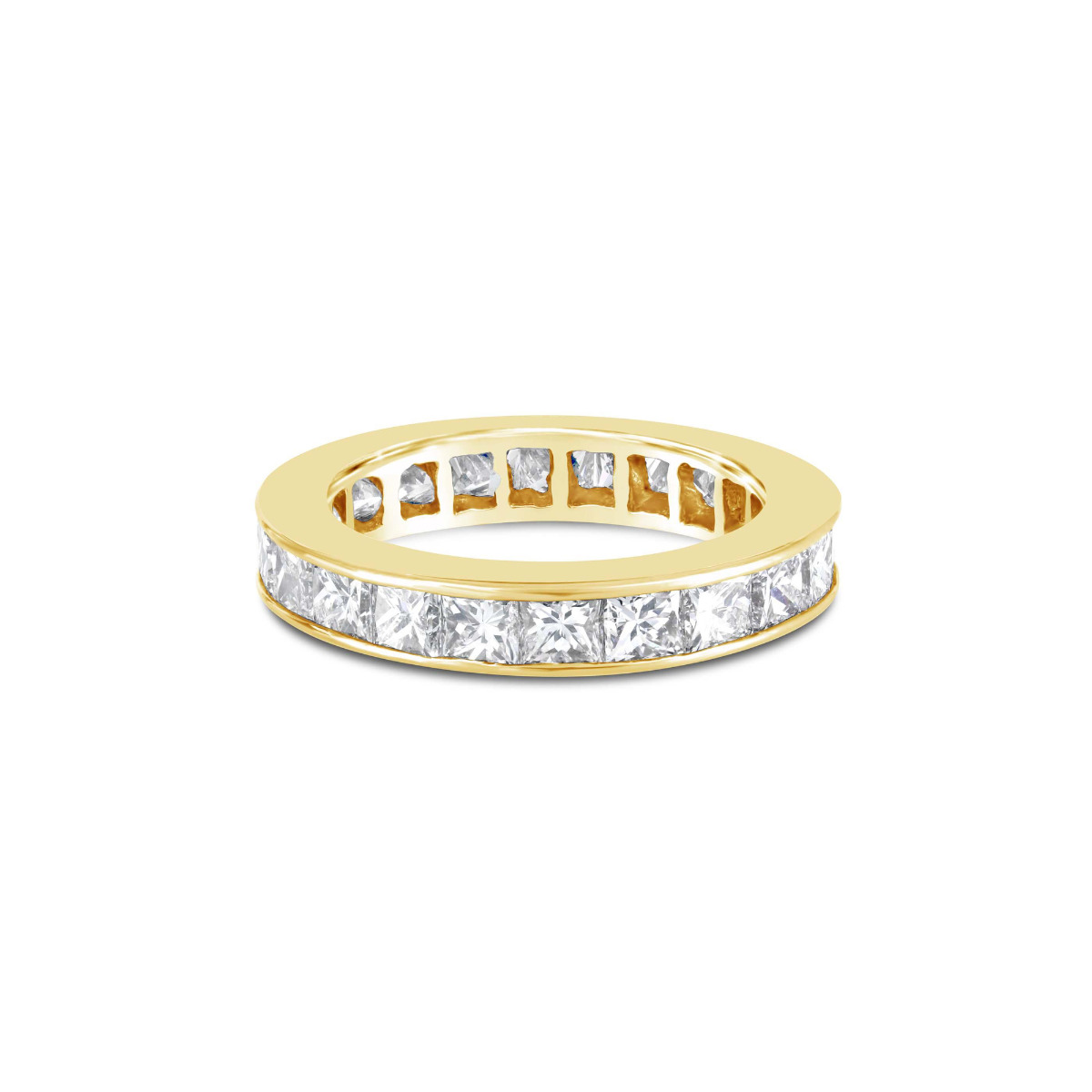 London Collection 18k Yellow Gold Channel Set Diamond Eternity Band