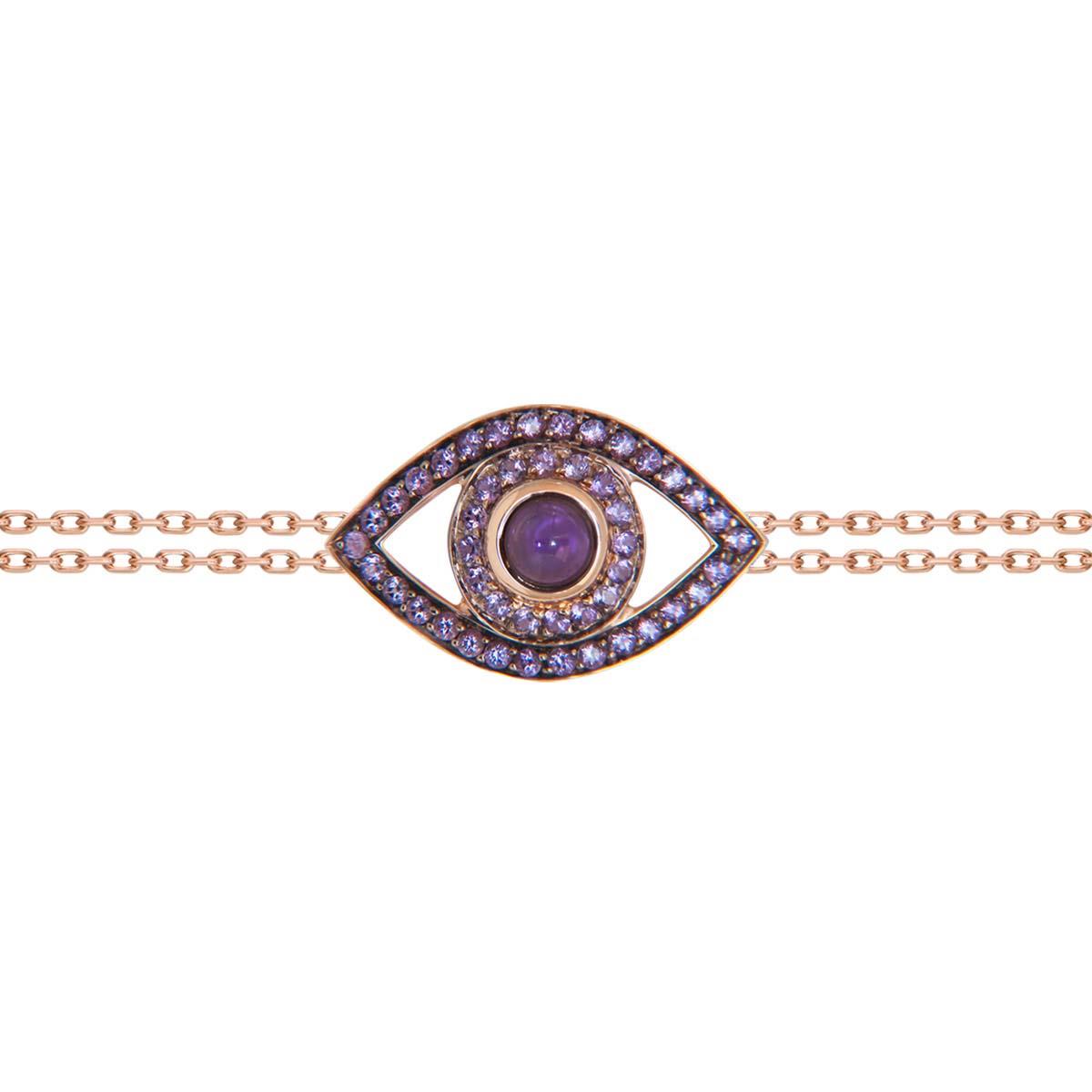 Netali Nissim Protected Double Chain Eye Bracelet