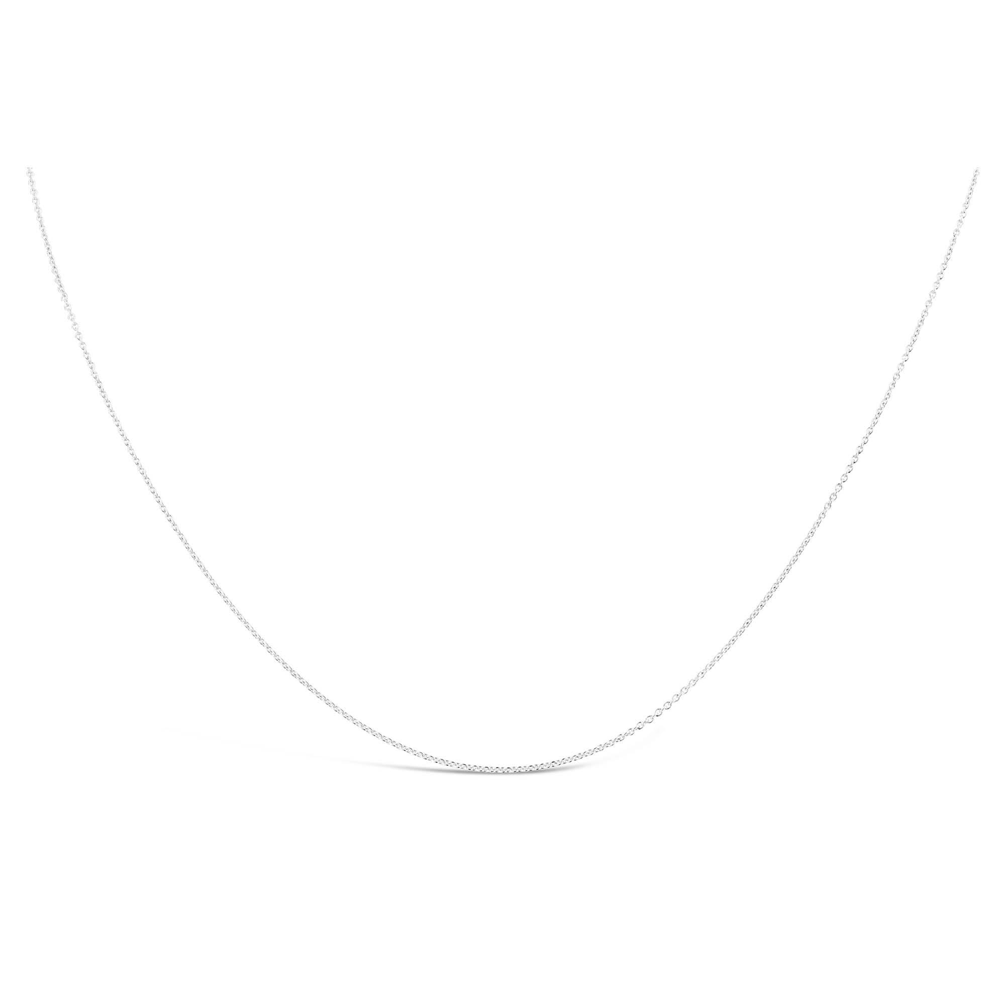 Roberto Coin 18k White Gold Fine Cable Chain