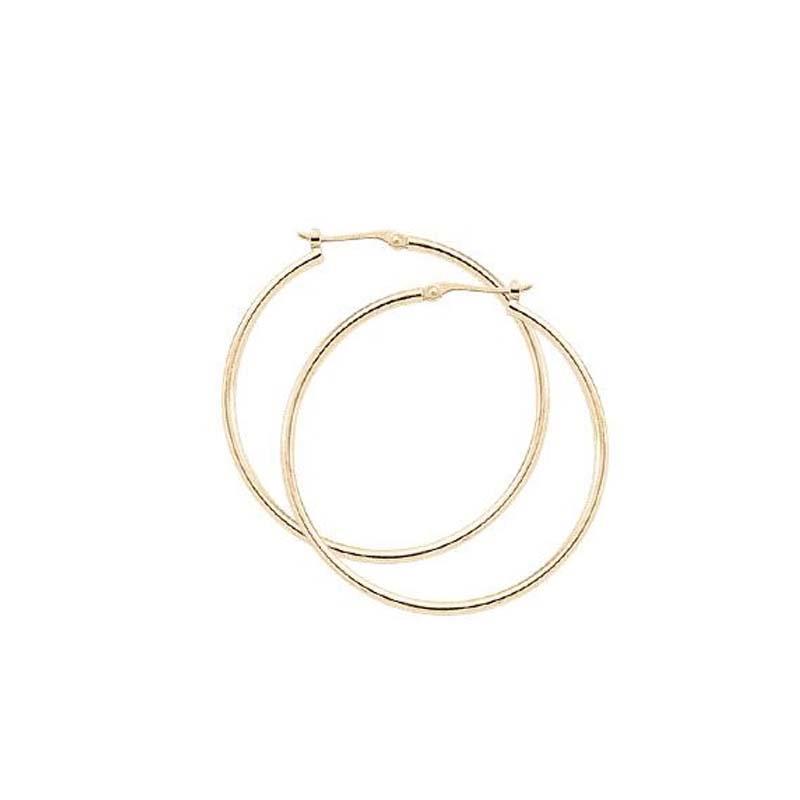 London Collection Yellow Gold Large Hoop Earrings