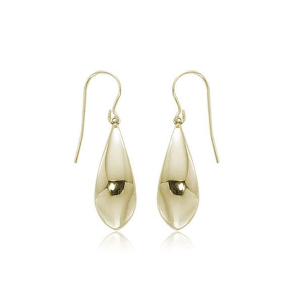 London Collection Yellow Gold Paddle Drop Earrings