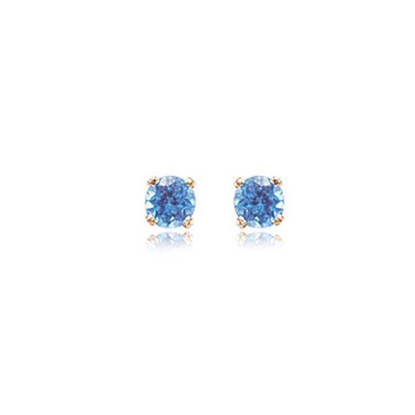 London Collection Swiss Blue Topaz Stud Earrings