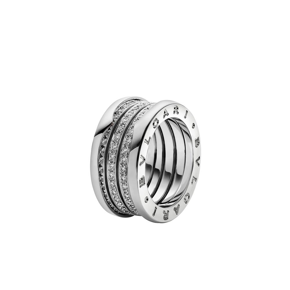 Bvlgari B.zero1 White Gold 4 Band Diamond Ring