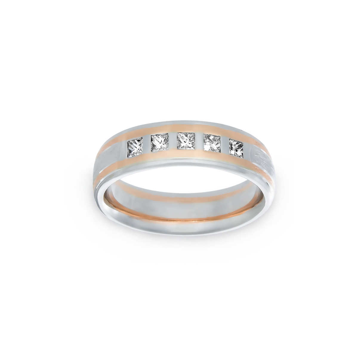 TWO by London Five Princess Cut Diamond Two Tone Band