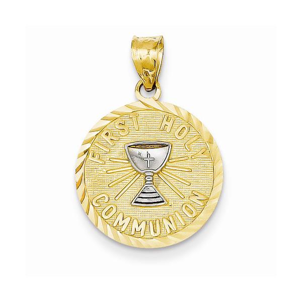 London Collection 14k Two Tone 1st Holy Communion Cup Charm