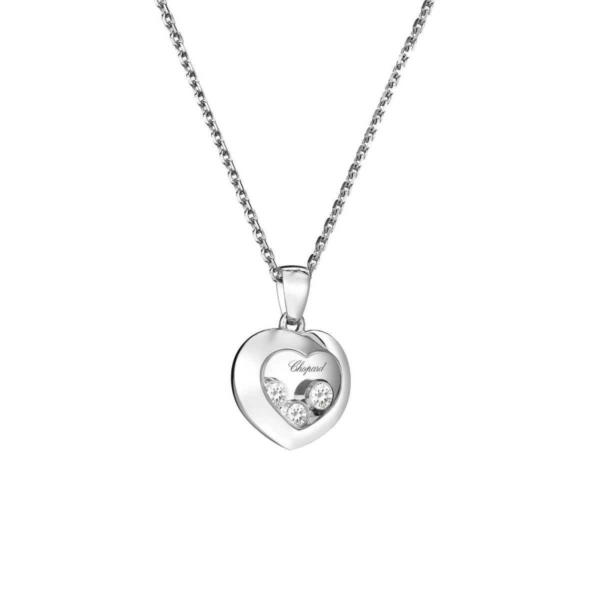 Chopard Happy Diamonds 18k White Gold Diamond Pendant