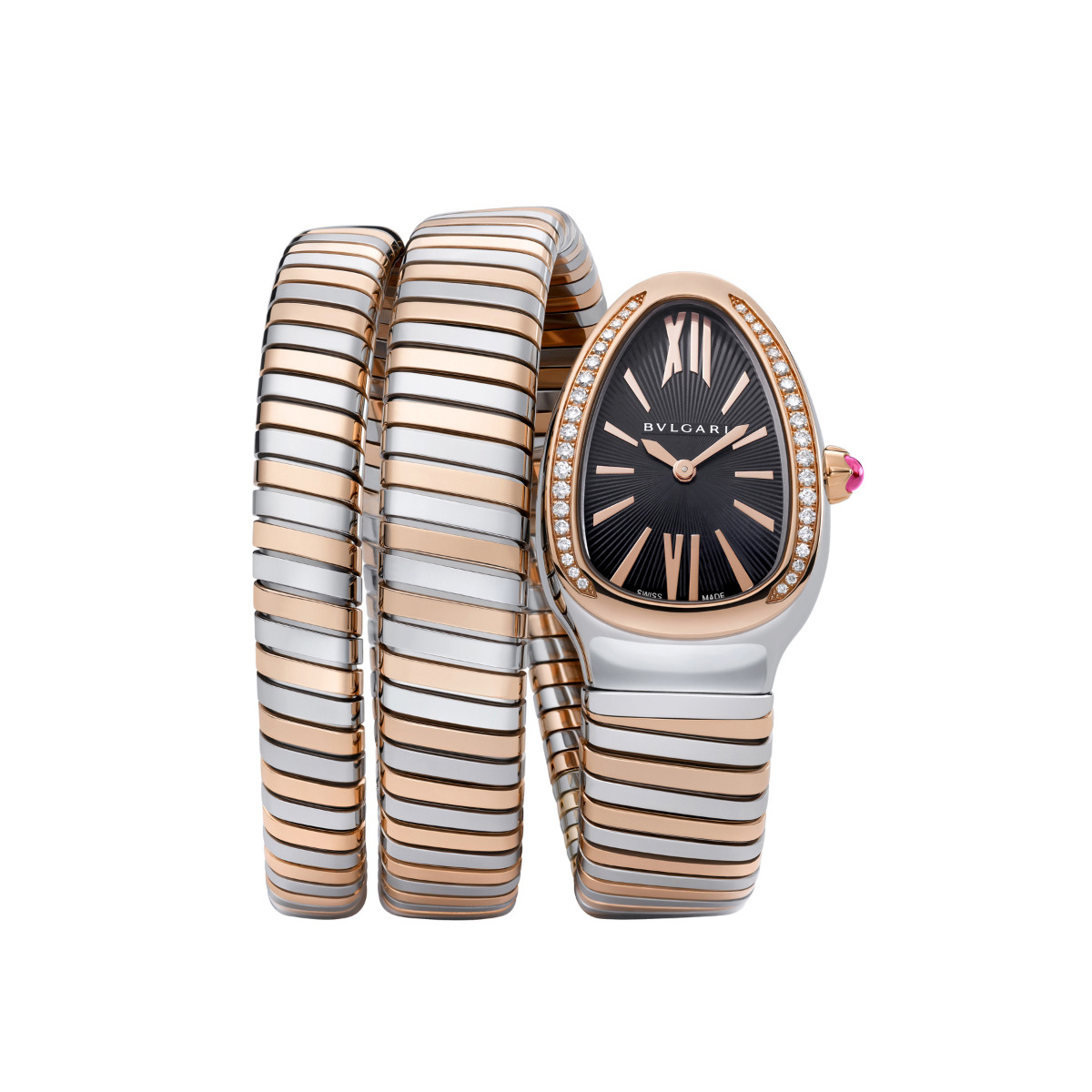 Bvlgari Serpenti Tubogas Two Tone Diamond Watch