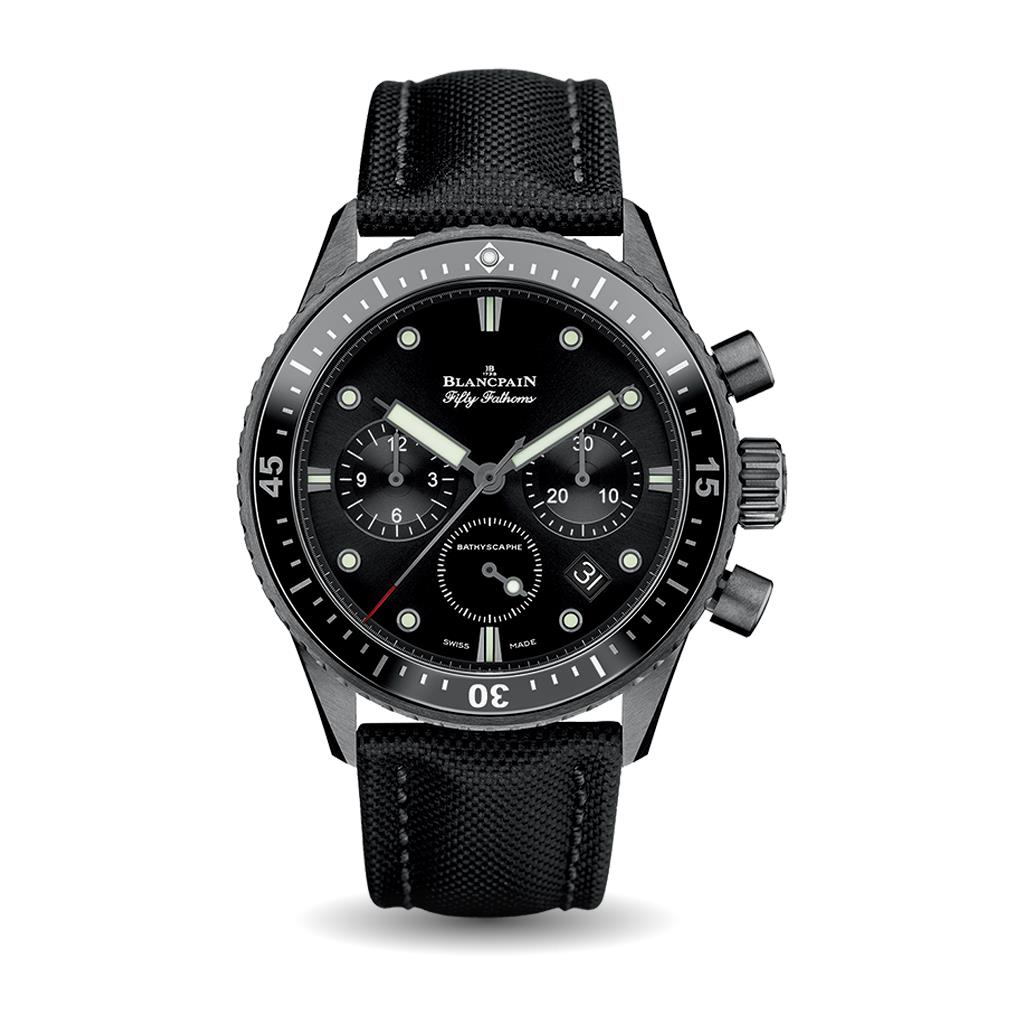 Blancpain Fifty Fathoms Bathyscaphe Chronographe Flyback Black Ceramic 43.6mm Automatic