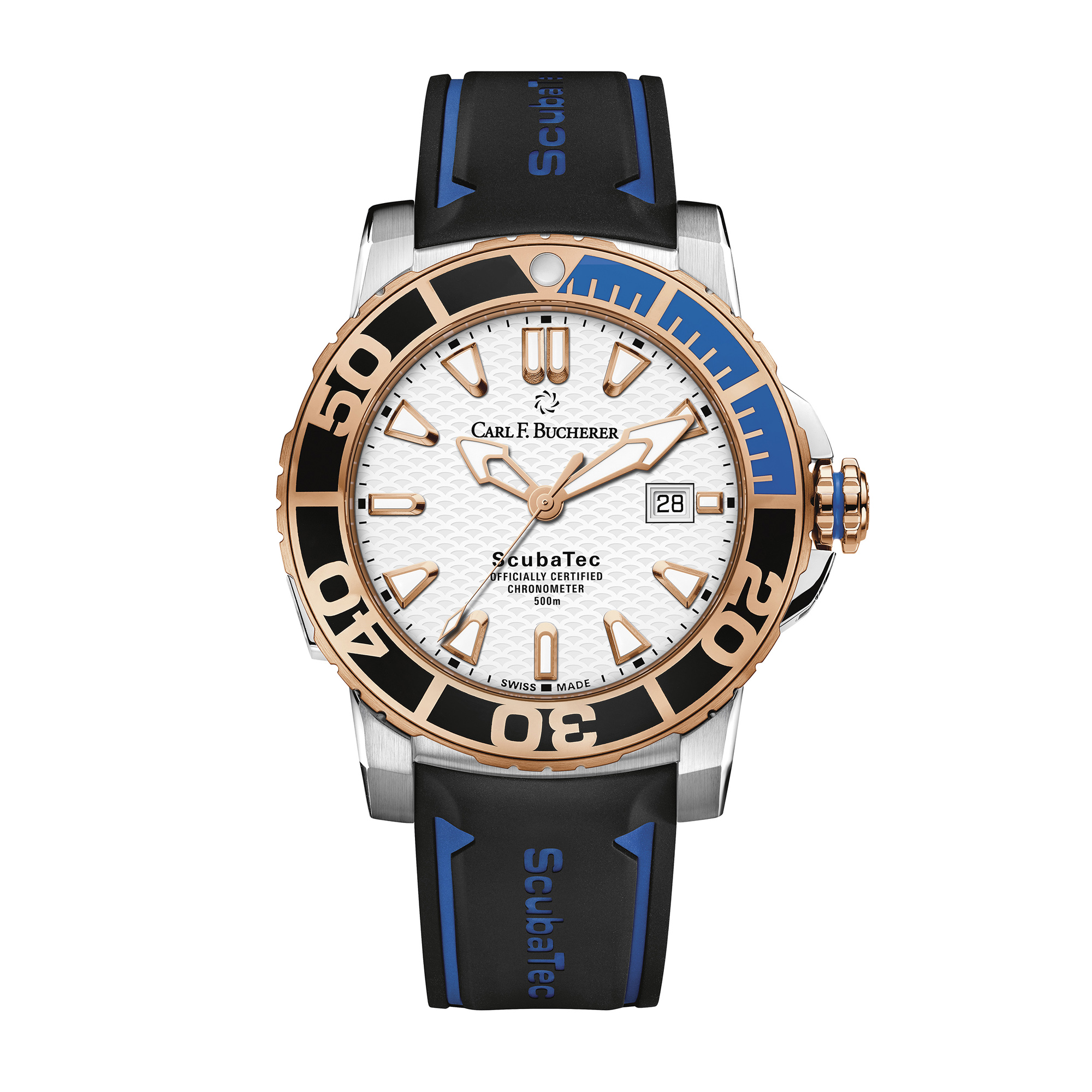 Carl F. Bucherer 44.6mm Patravi Two Tone ScubaTec