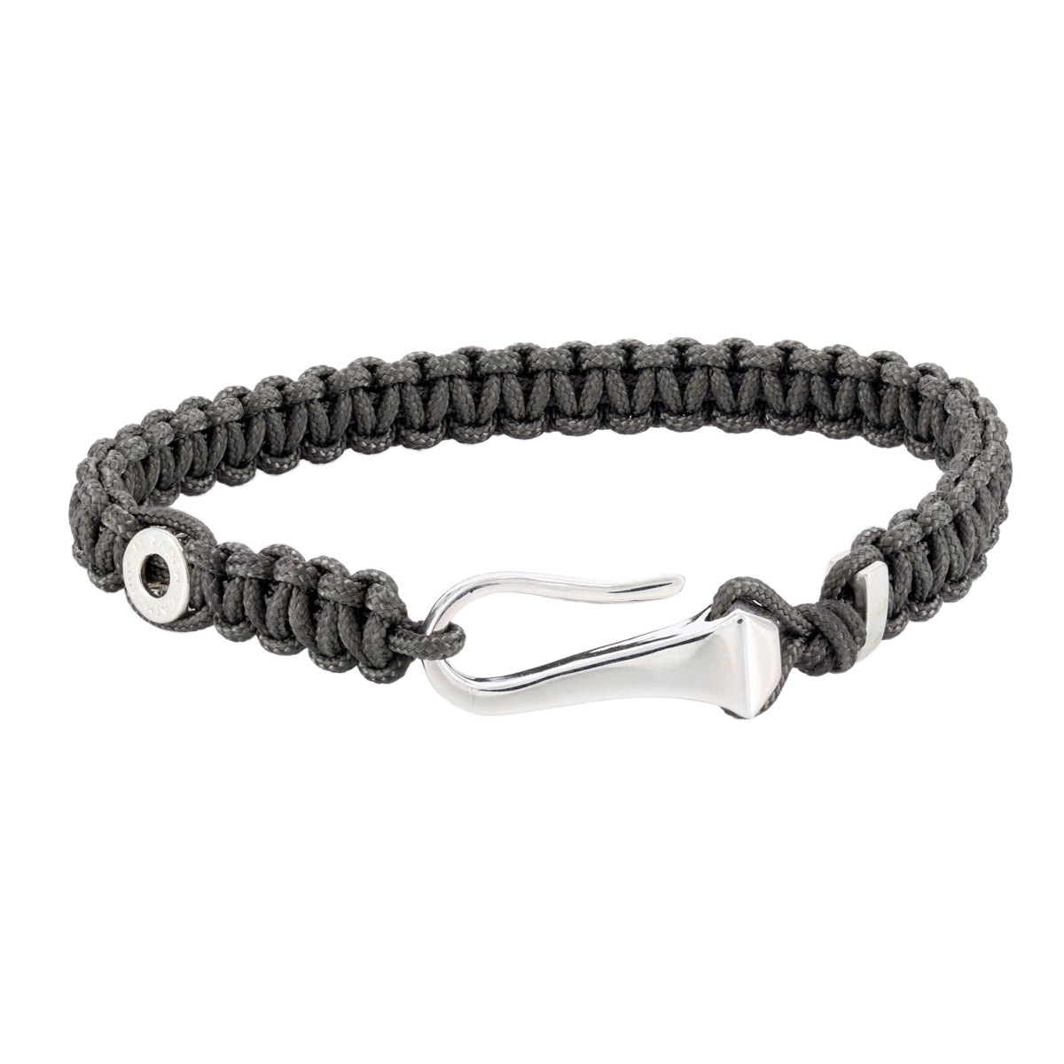 Zadeh New York Clou Grey Macrame Bracelet