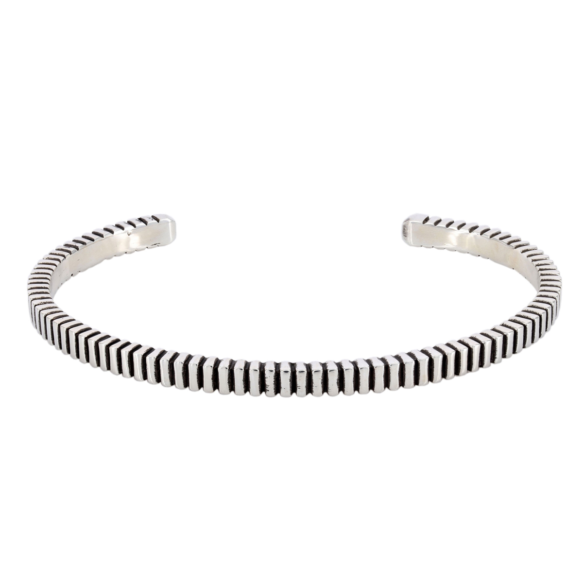 Zadeh New York Pegasus Medium Ribbed Cuff Bracelet