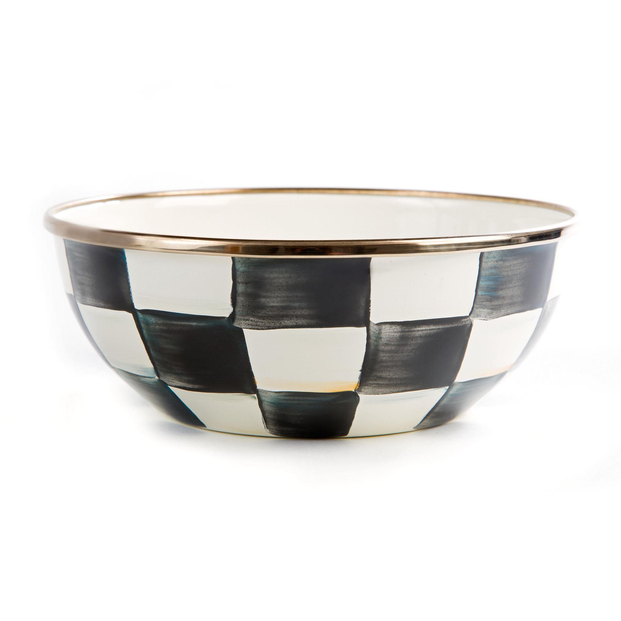 MacKenzie-Childs Courtly Check Enamel Everything Bowl