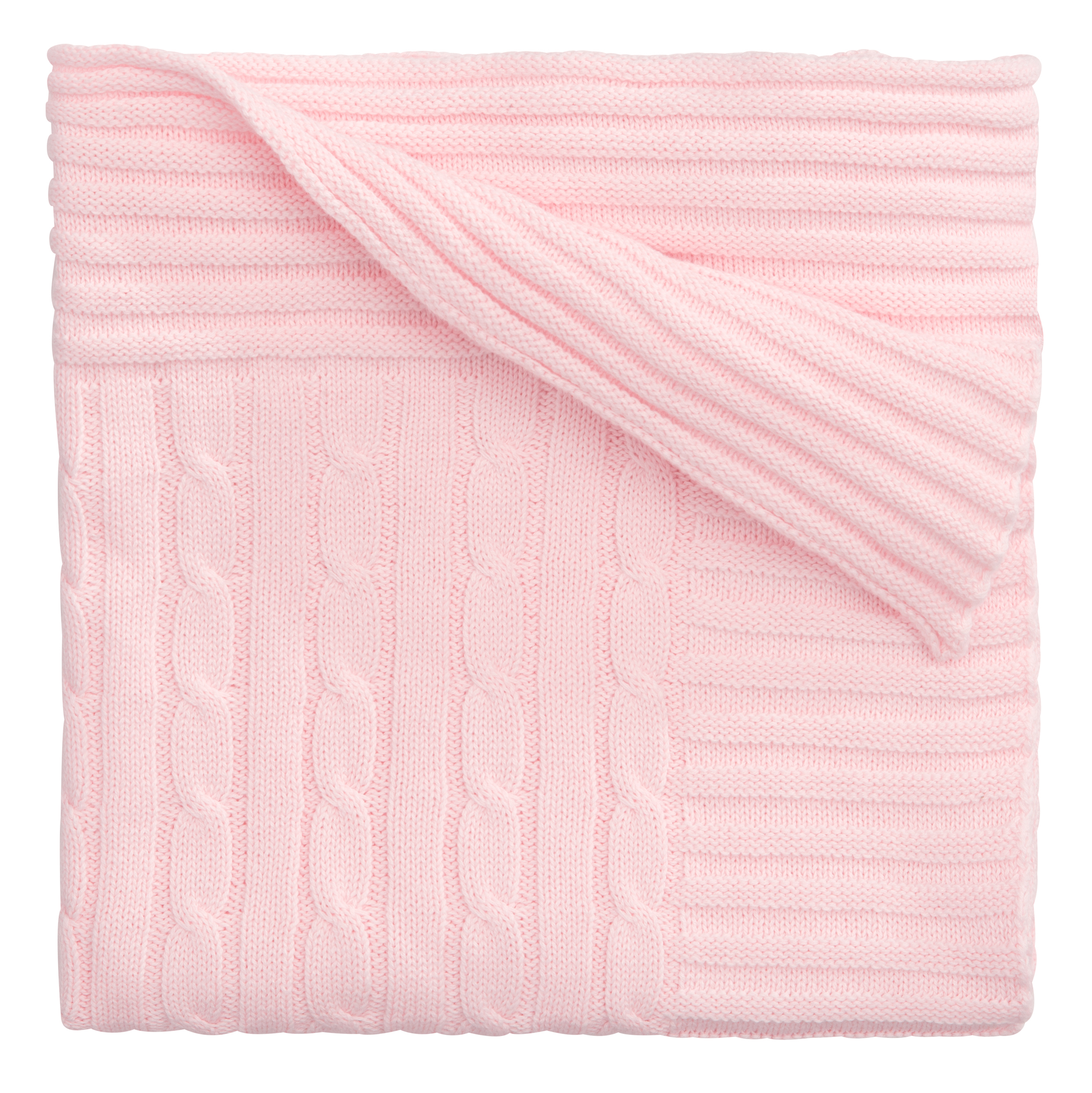 Elegant Baby Classic Cable Super Pastel Pink Blanket 36x45