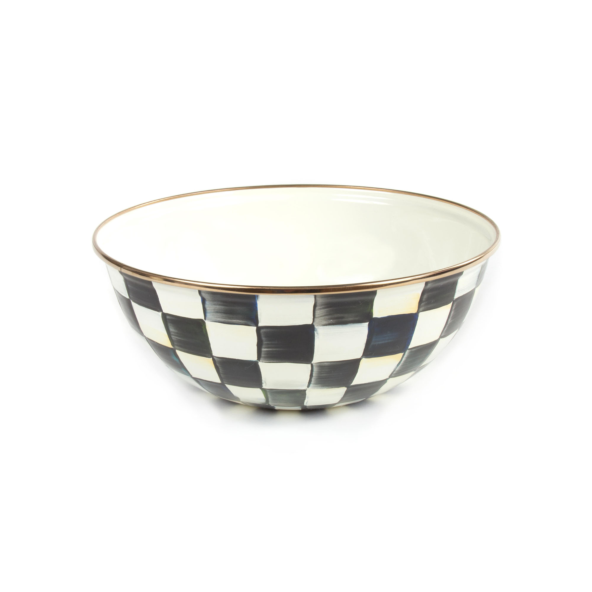 MacKenzie-Childs Courtly Check Medium Enamel Everyday Bowl