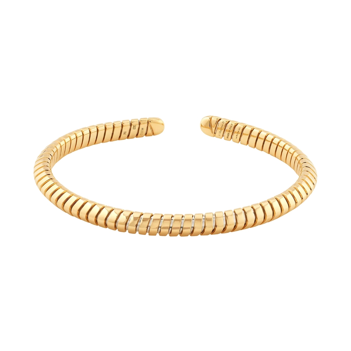 Marina B Trisolina 18k Yellow Gold Bangle Bracelet