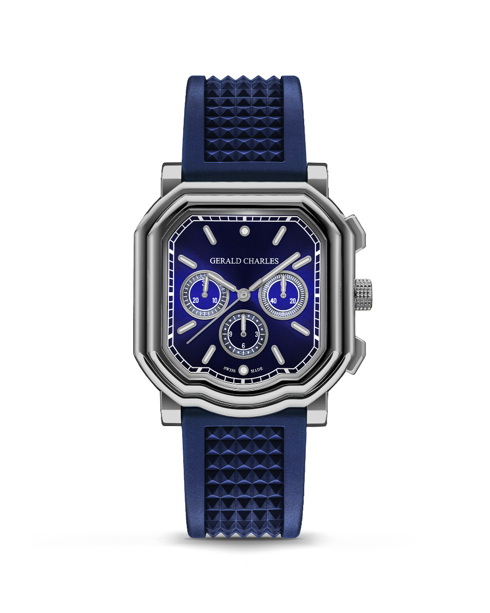 Gerald Charles Maestro 3.0 Chronograph in Titanium and Royal Blue