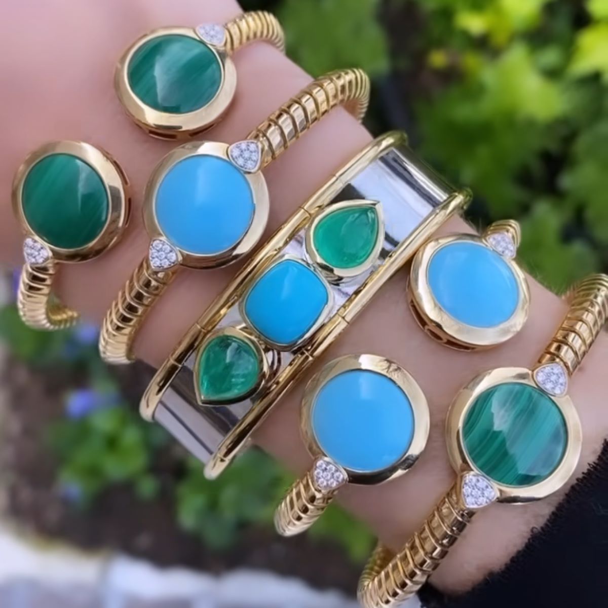 Stacking with @marinabjewelry