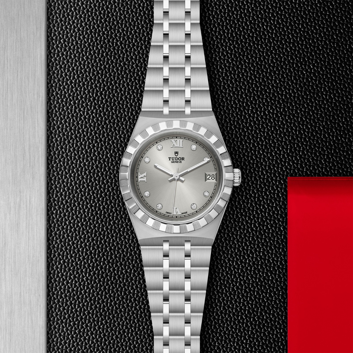 TUDOR Royal Silver Diamond Dial 34mm