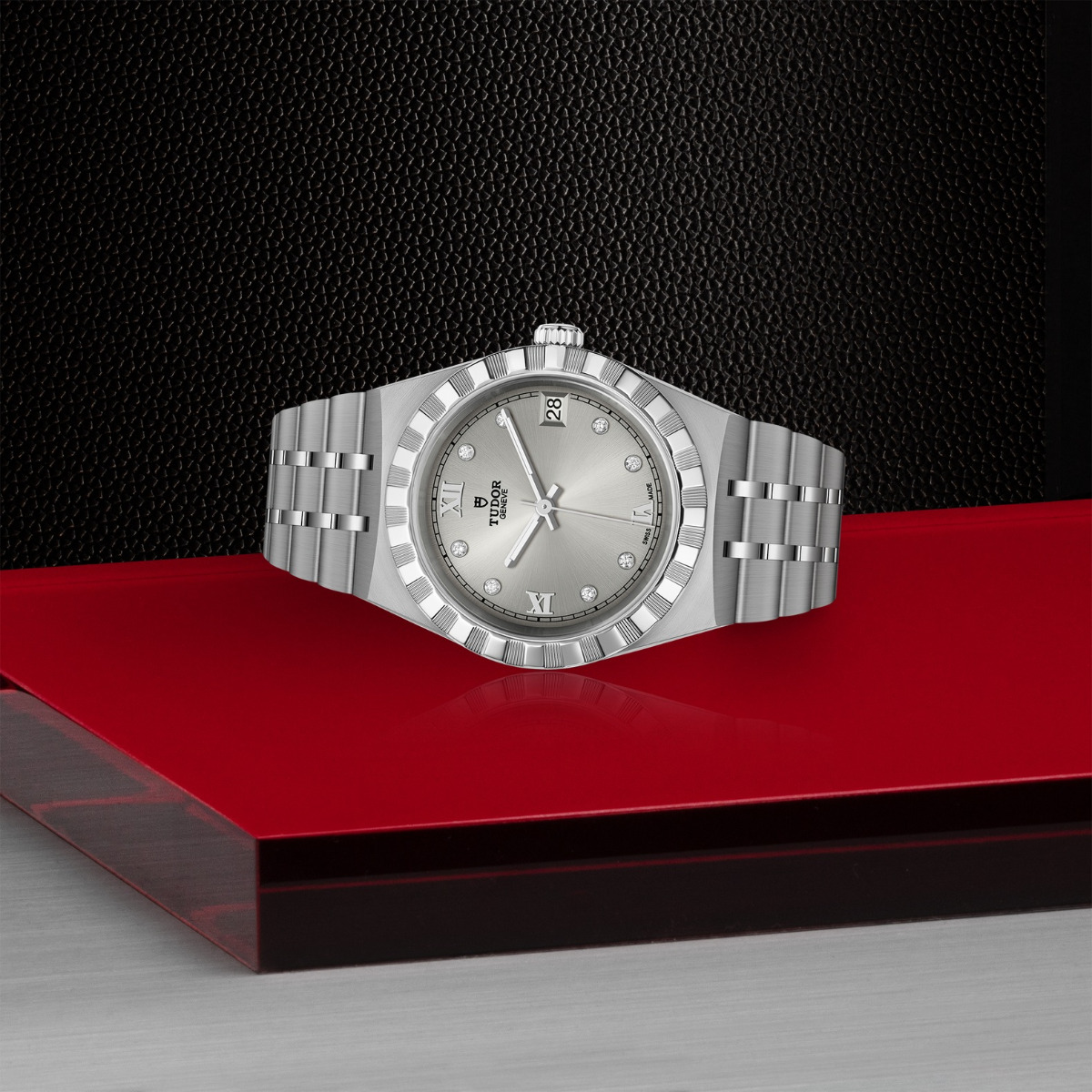 TUDOR Royal Silver Diamond Dial 34mm