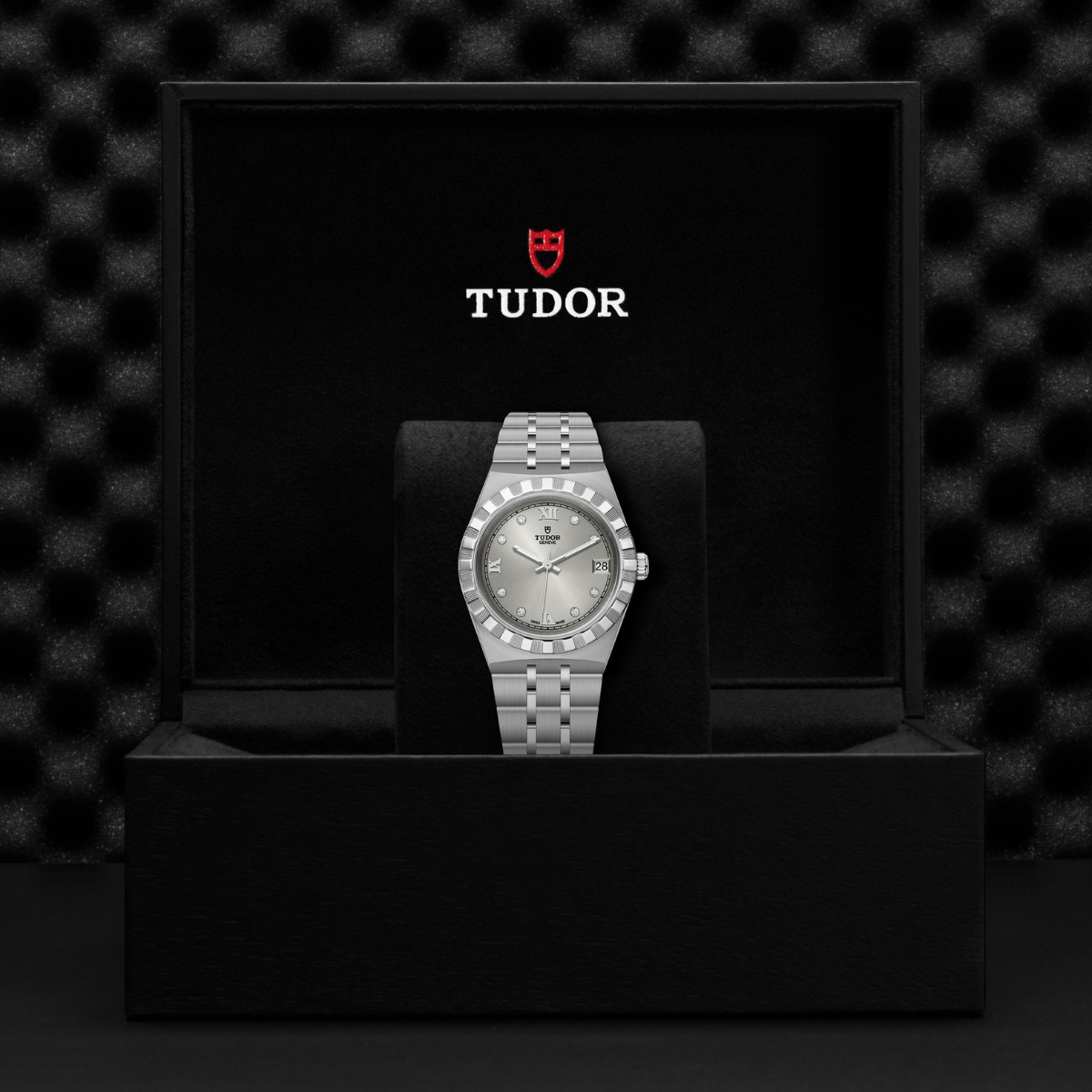 TUDOR Royal Silver Diamond Dial 34mm