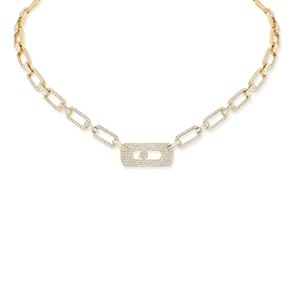 Messika My Move 18k Pave Diamond Necklace